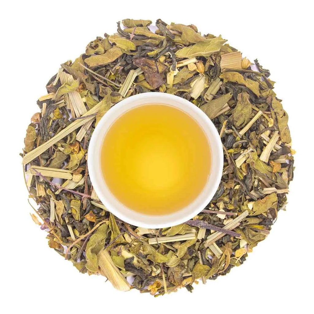 Iliós Tulsi Green Tea with Ginger & Lemongrass